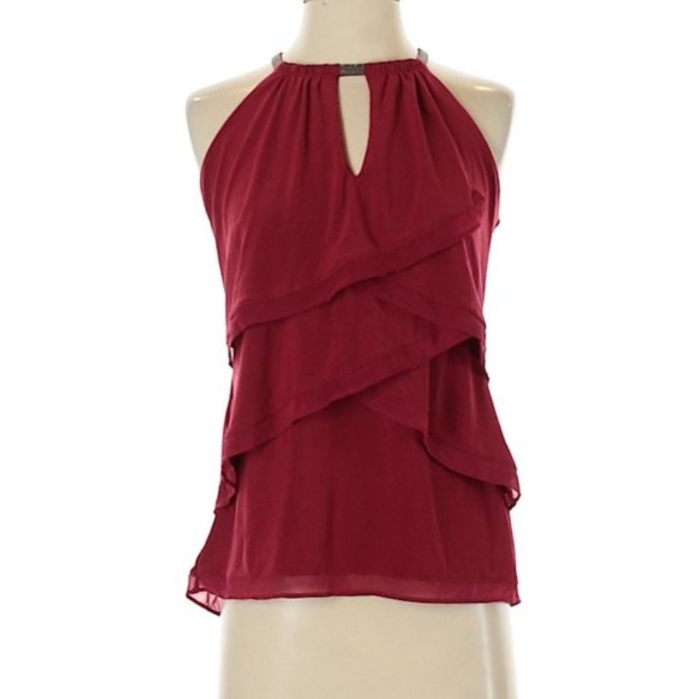 WHBM White House black market Womens top red